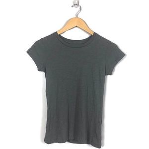 J Crew Vintage Cotton Olive Tee Size xxs